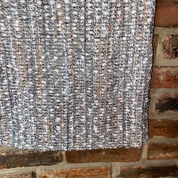 Neiman Marcus Vintage Y2k 90s Pink Tan Tweed Wool Blend Pencil Skirt Size 4 - Picture 3 of 6